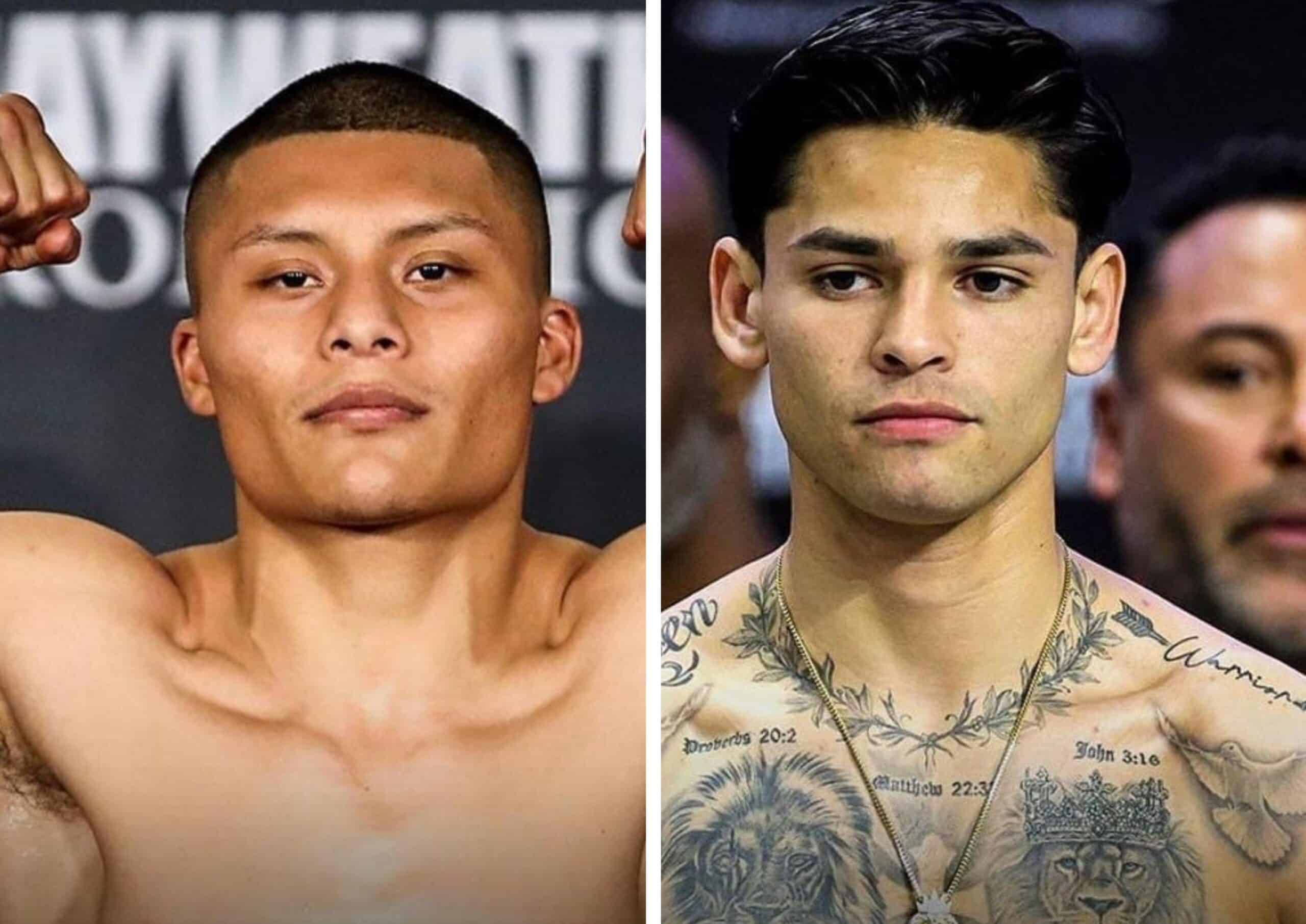 A LA IZQUIERDA PITBULL CRUZ Y LA DERECHA RYAN GARCÍA