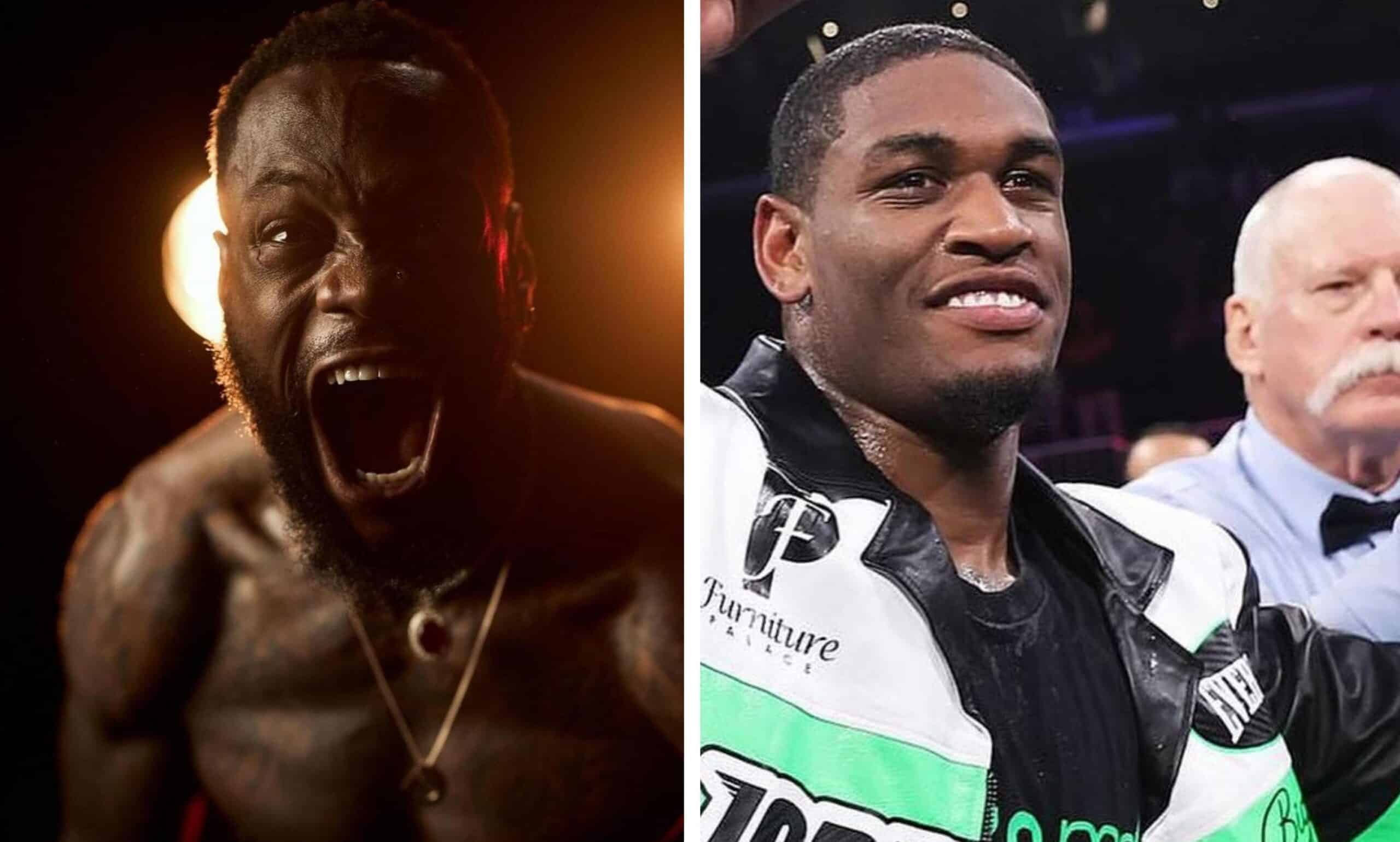 DEONTAY WILDER A LA IZQUIERDA Y JARED ANDERSON A LA DERECHA