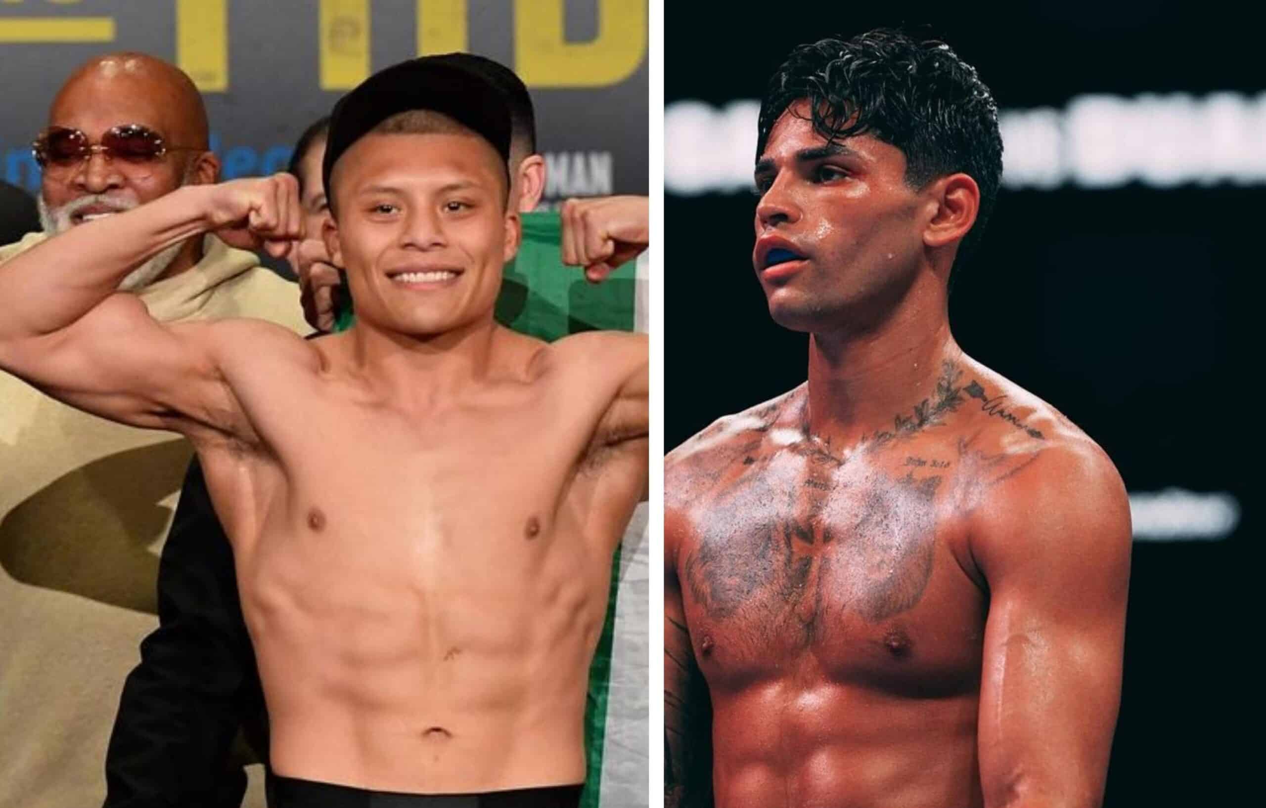 PITBULL CRUZ A LA IZQUIERDA Y RYAN GARCÍA A LA DERECHA