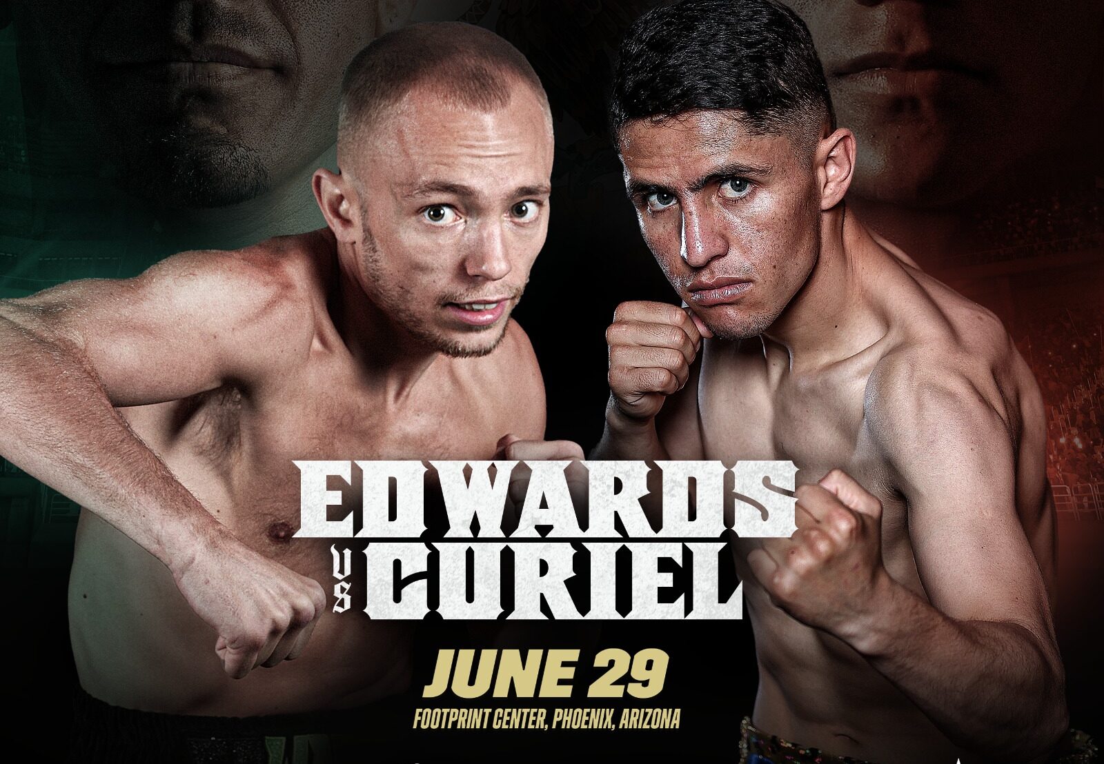 FLYER DE LA PELEA ENTRE SUNNY EDWARDS Y ADRIÁN 'GATITO' CURIEL