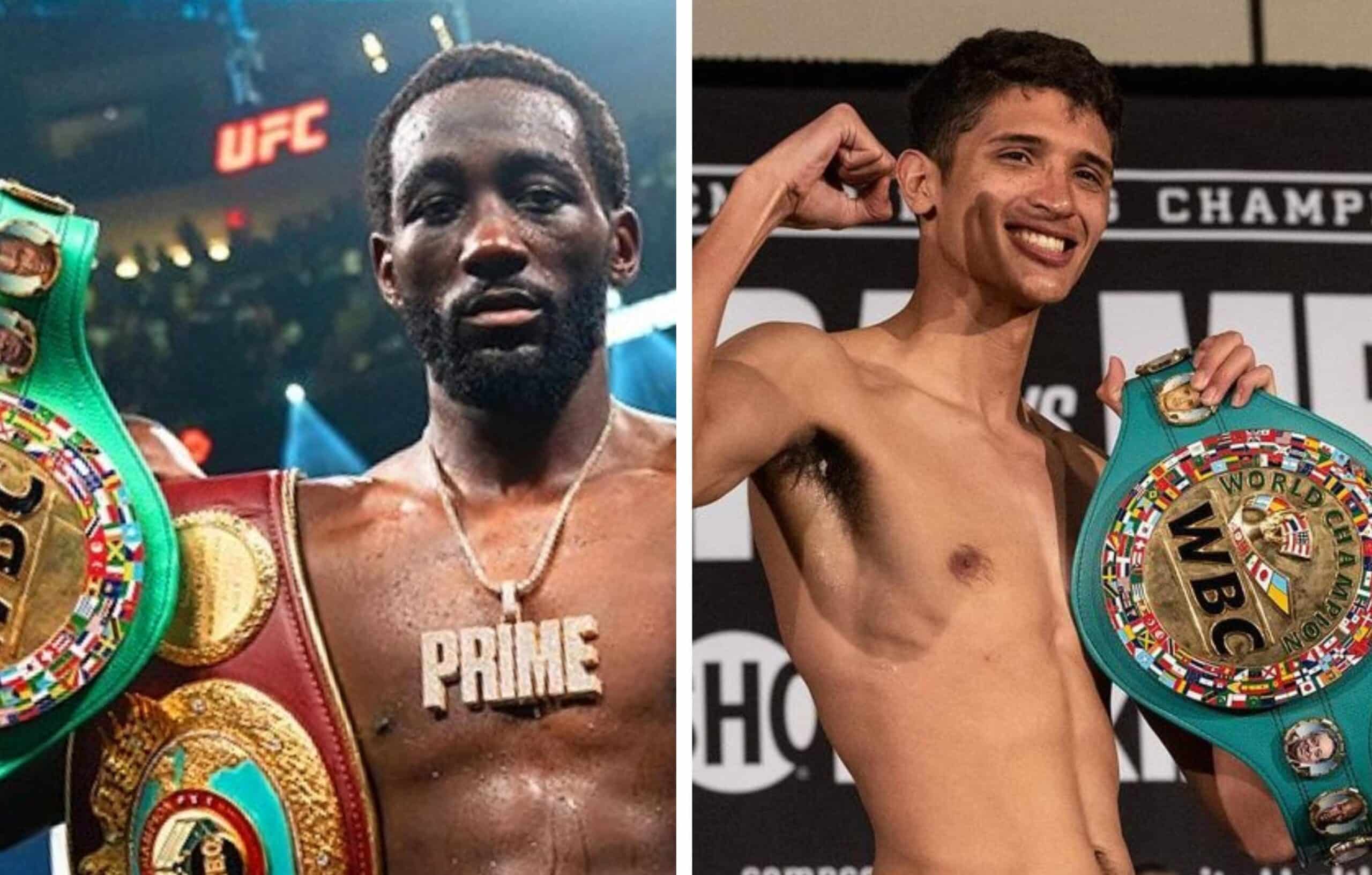 TERENCE CRAWFORD A LA IZQUIERDA Y SEBASTIÁN FUNDORA A LA DERECHA
