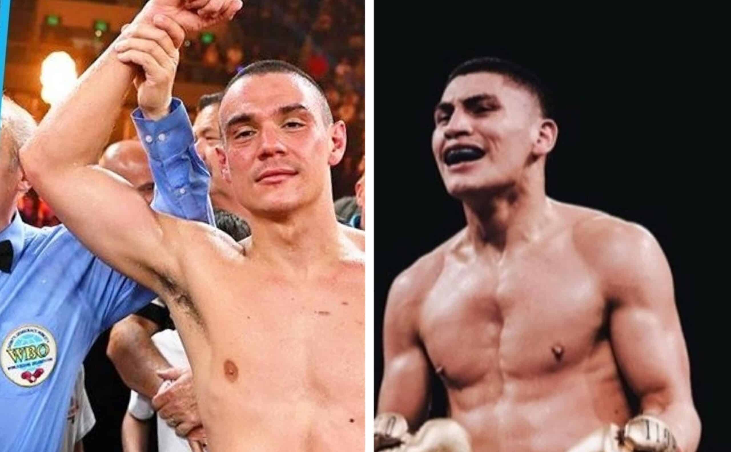 TIM TSZYU A LA IZQUIERDA Y VERGIL ORTIZ jr A LA DERECHA