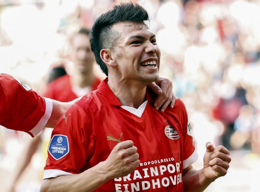 Hirving Lozano anota gol este sábado en la jornada de Holanda.