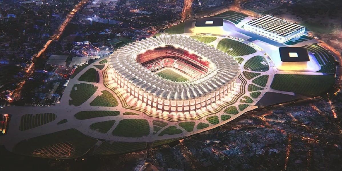ASI LUCE EL ESTADIO AZTECA
