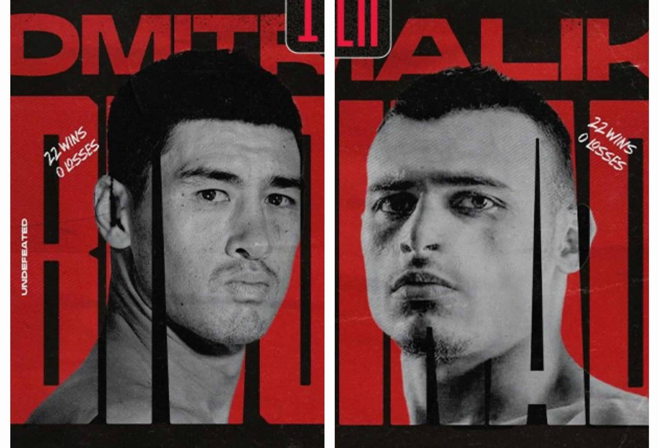 DMITRY BIVOL A LA IZQUIERDA Y MALIK ZINAD A LA DERECHA
