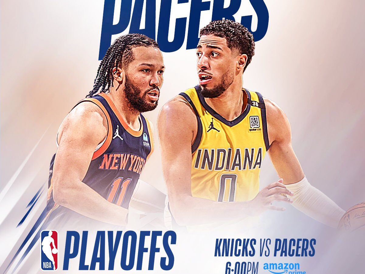 A LA IZQUIERDA JALEN BRUNSON DE LOS KNICKS, Y A LA DERECHA TYRESE HALIBURTON DE LOS PACERS