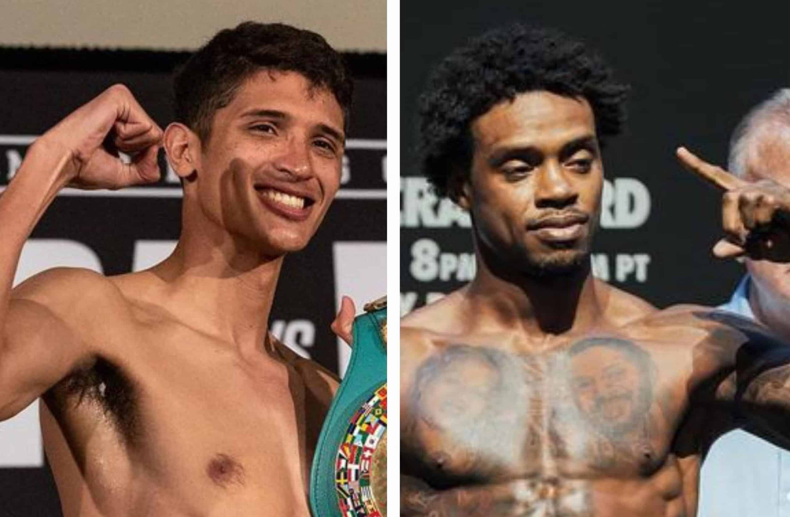 SEBASTIÁN FUNDORA A LA IZQUIERDA, Y ERROL SPENCE JR A LA DERECHA