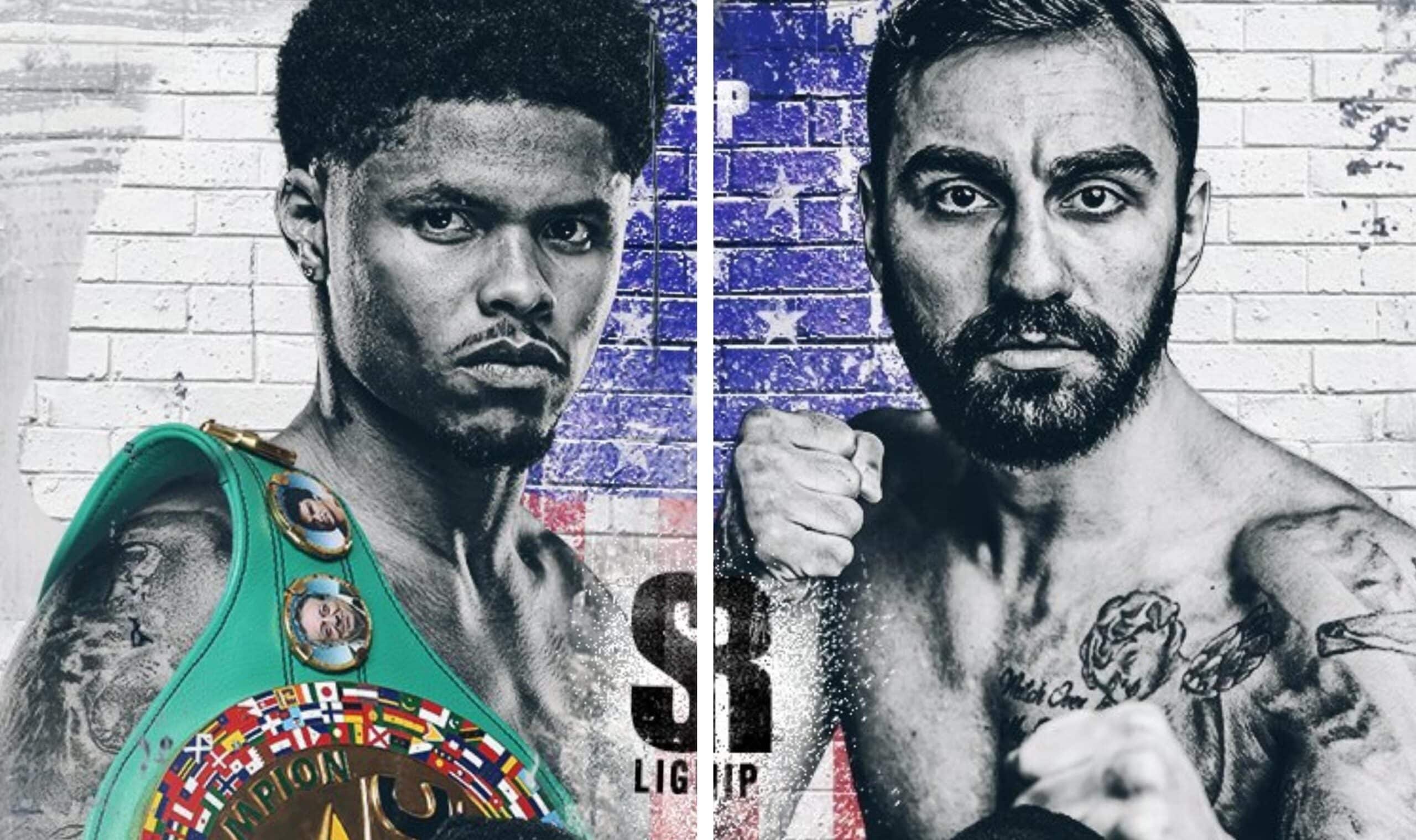 SHAKUR STEVENSON A LA IZQUIERDA Y ARTEM HARUTYUNYAN A LA DERECHA