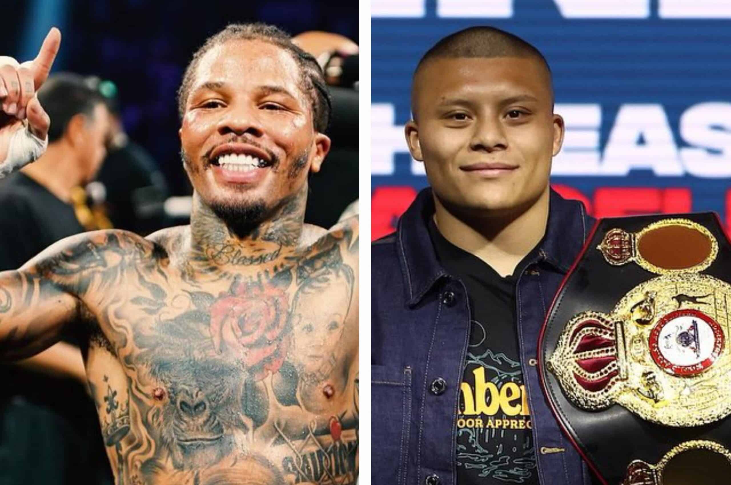 GERVONTA DAVIS A LA IZQUIERDA Y PITBULL CRUZ A LA DERECHA