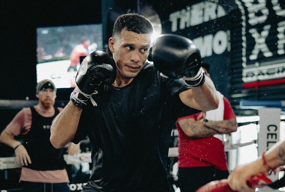 DAVID BENAVÍDEZ DURANTE UN ENTRENAMIENTO