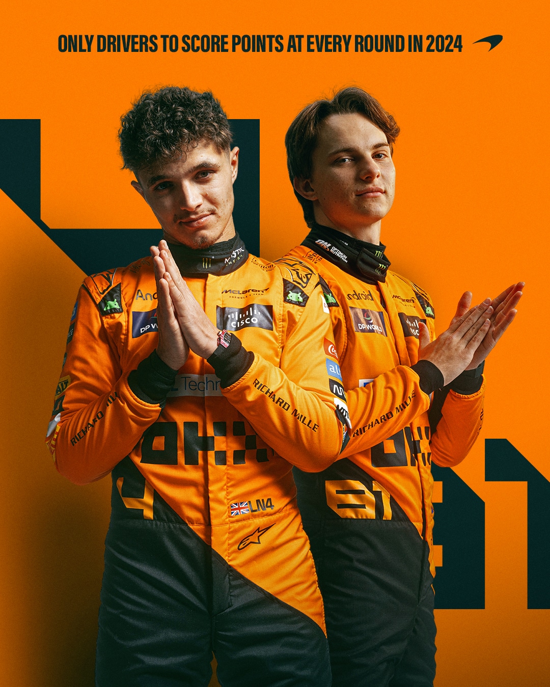 LANDO NORRIS OSCAR PIASTRI