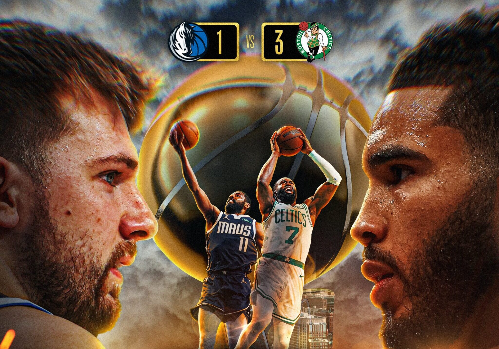 FLYER DEL PARTIDO 5 ENTRE DALLAS Y BOSTON EN LAS FINALES DE LA NBA
