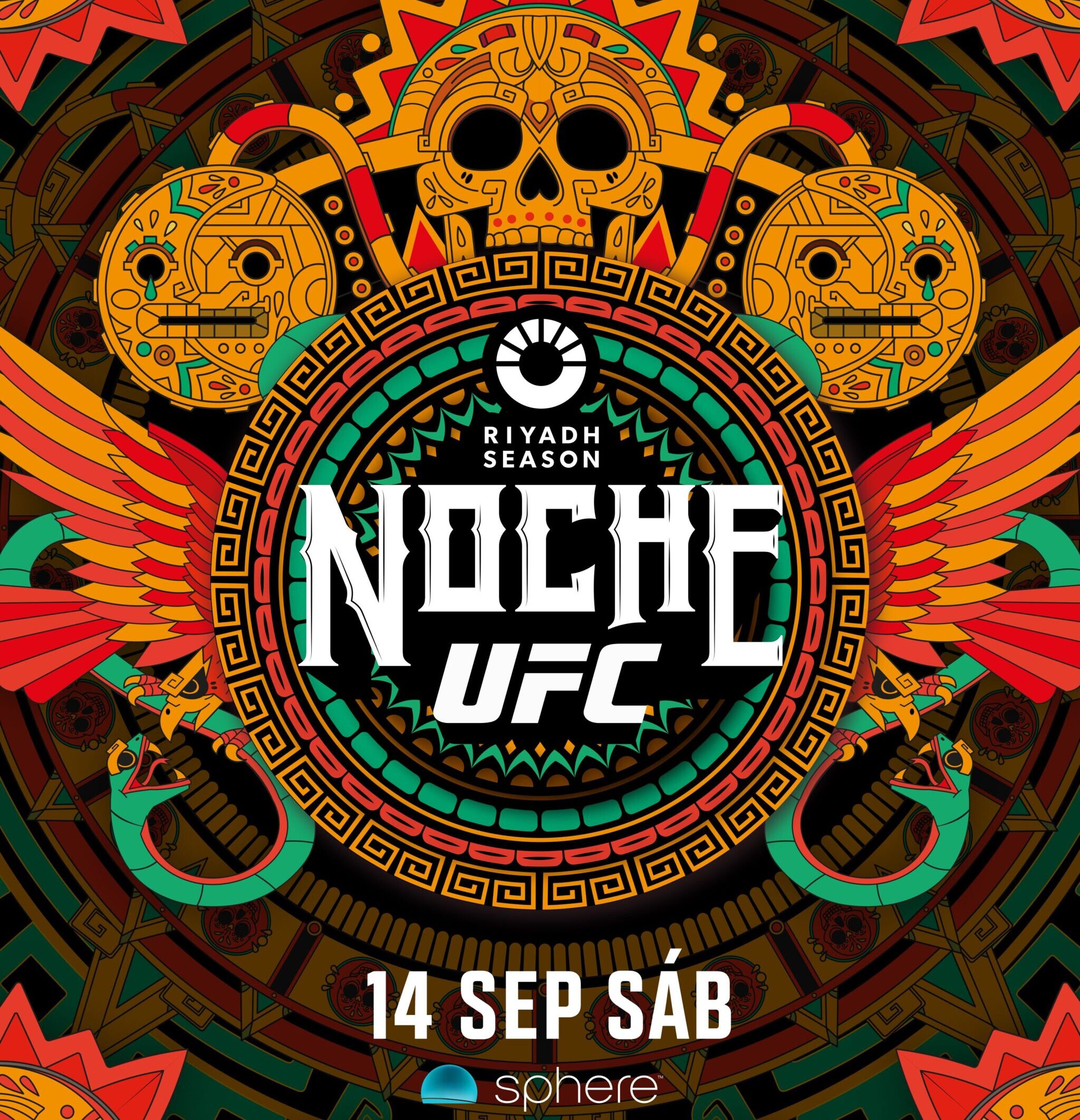 LOGO OFICIAL DE LA FUNCIÓN NOCHE UFC EN SEPTIEMBRE EN THE SPHERE