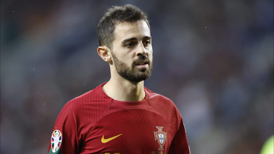 Bernardo con la selección de Portugal en amistoso.