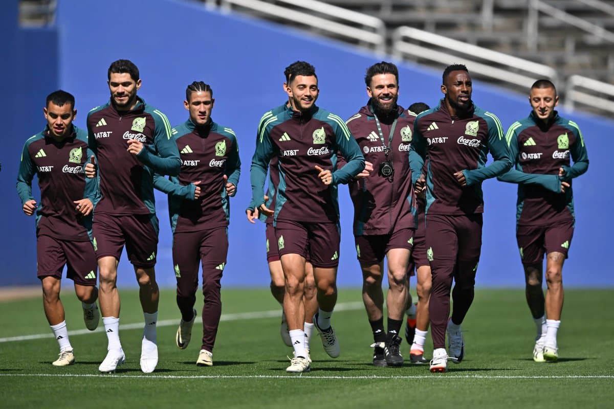 Jugadores del Tricolor en entrenamiento previo a la Copa América.