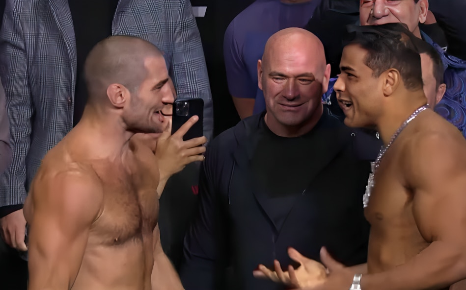 SEAN STRICKLAND A LA IZQUIERDA Y PAULO COSTA A LA DERECHA