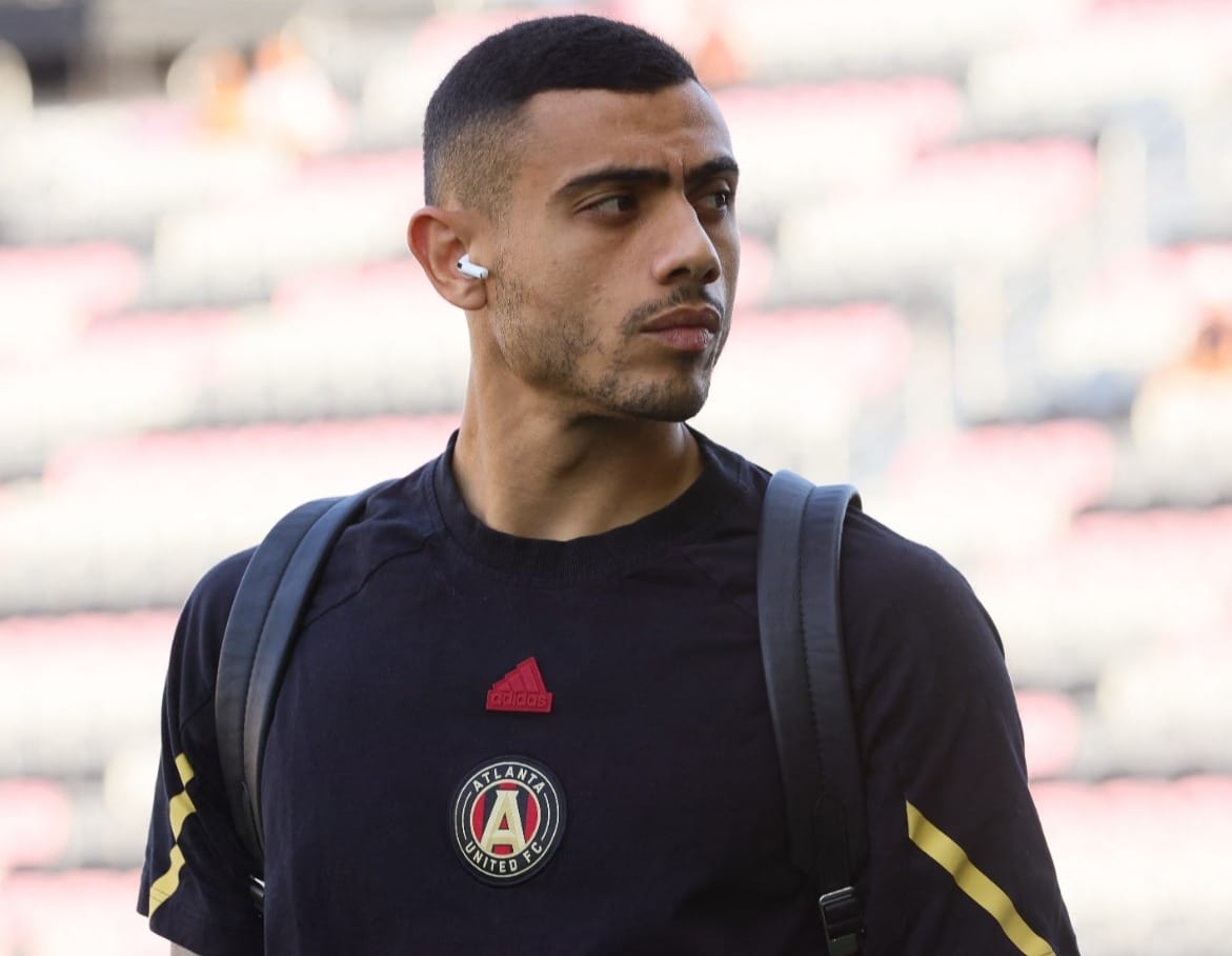 Giorgos Giakoumakis a su llegada al estadio del Atlanta United.