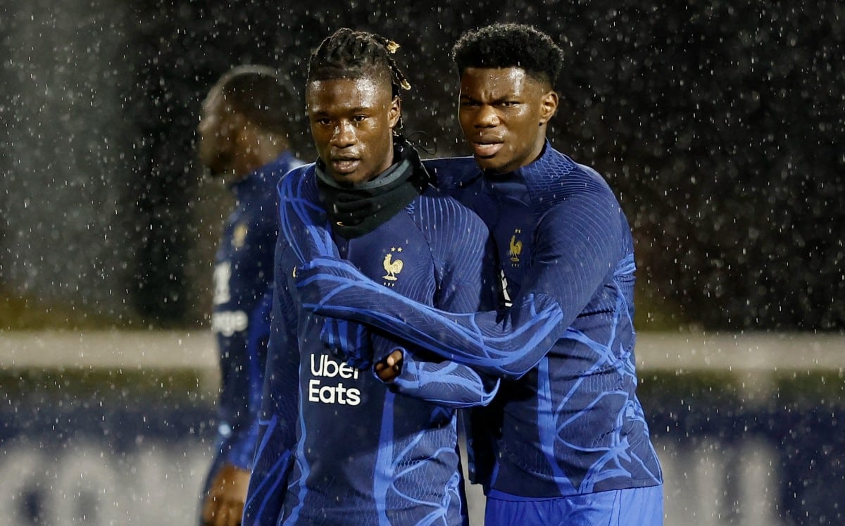 Camavinga en entrenamiento de Francia.