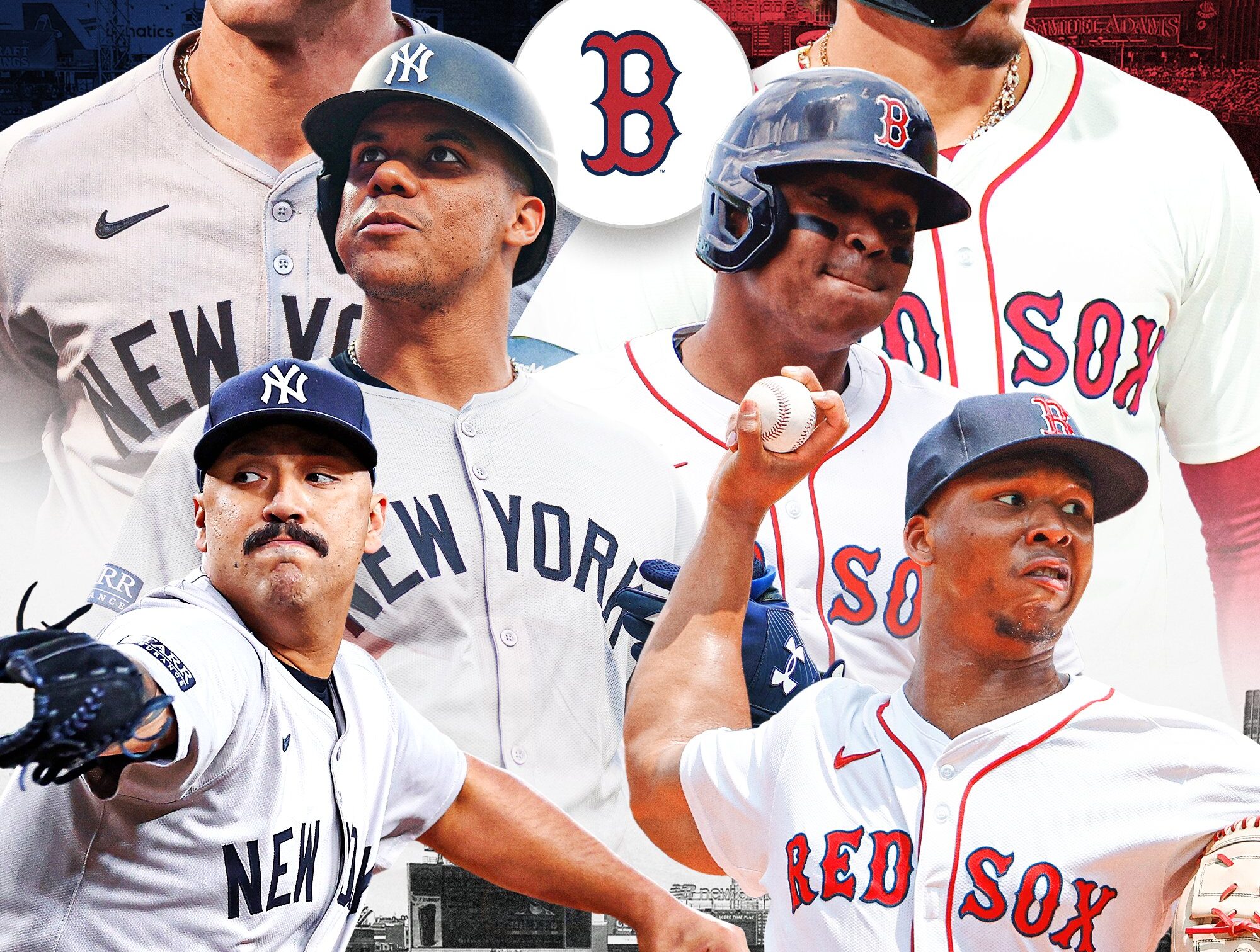 FLYER DIGITAL DE LA SERIE ENTRE YANKEES Y RED SOX