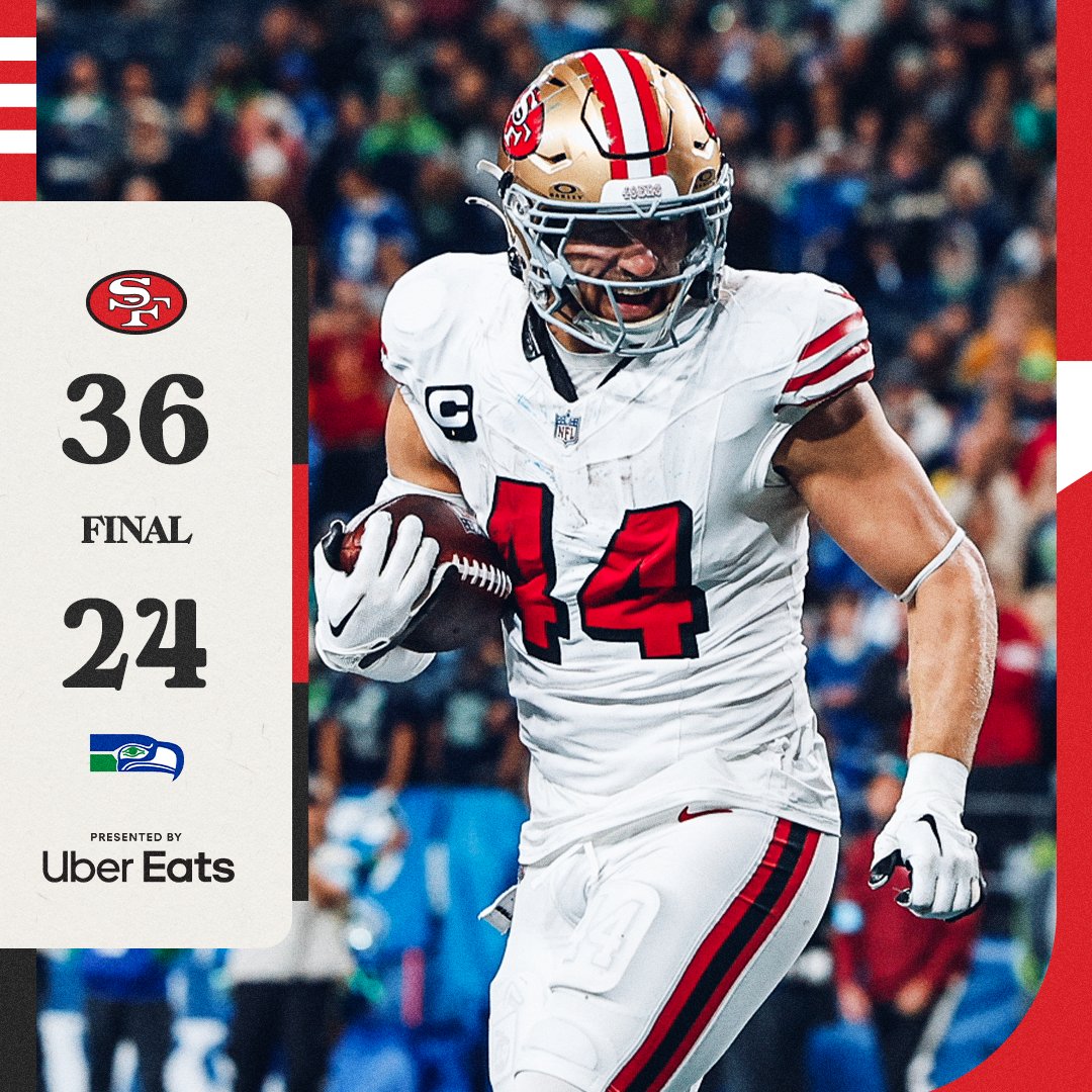 San Francisco se puso 3-3 en el récord y líder de la NFC Oeste tras derrotar a los Seahawks.