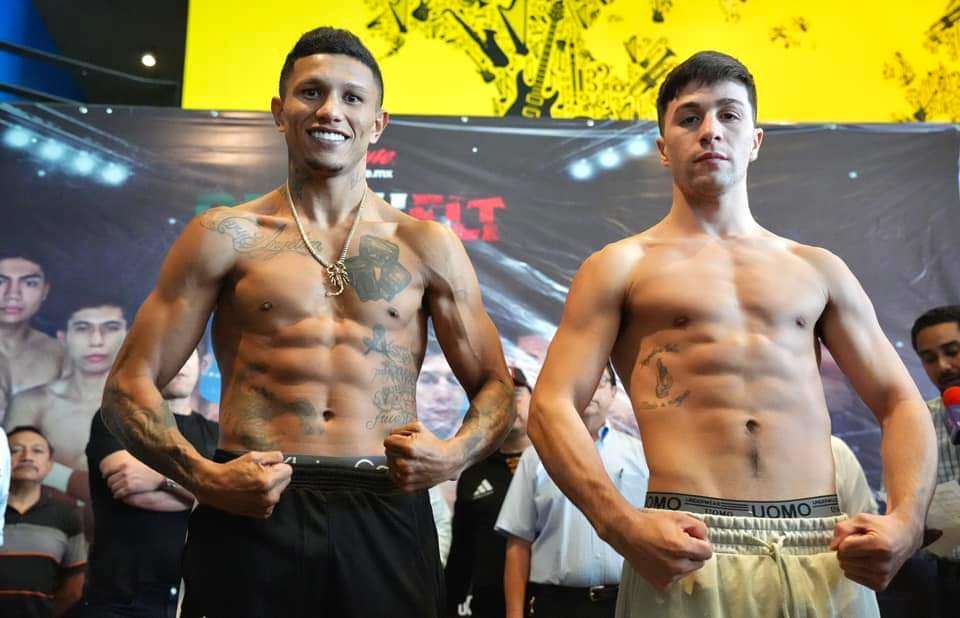 Miguel Berchelt vs Mauro Hassan, este sábado.