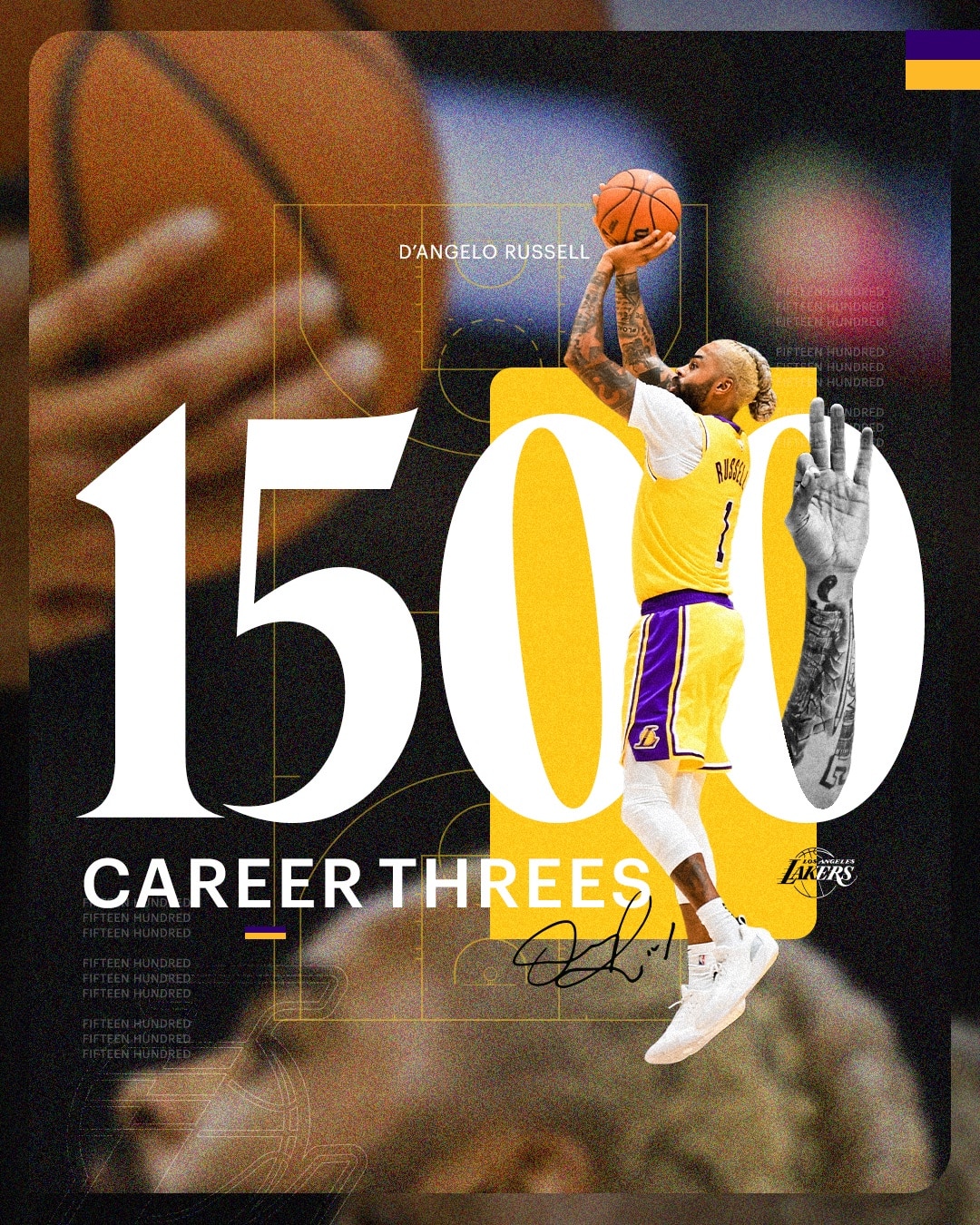 Russell hizo historia esta semana con Los Ángeles Lakers.