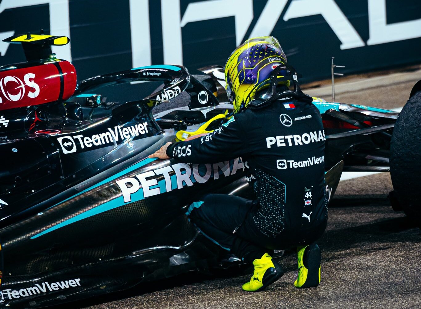 LEWIS HAMILTON MERCEDES ABU DHABI 2024
