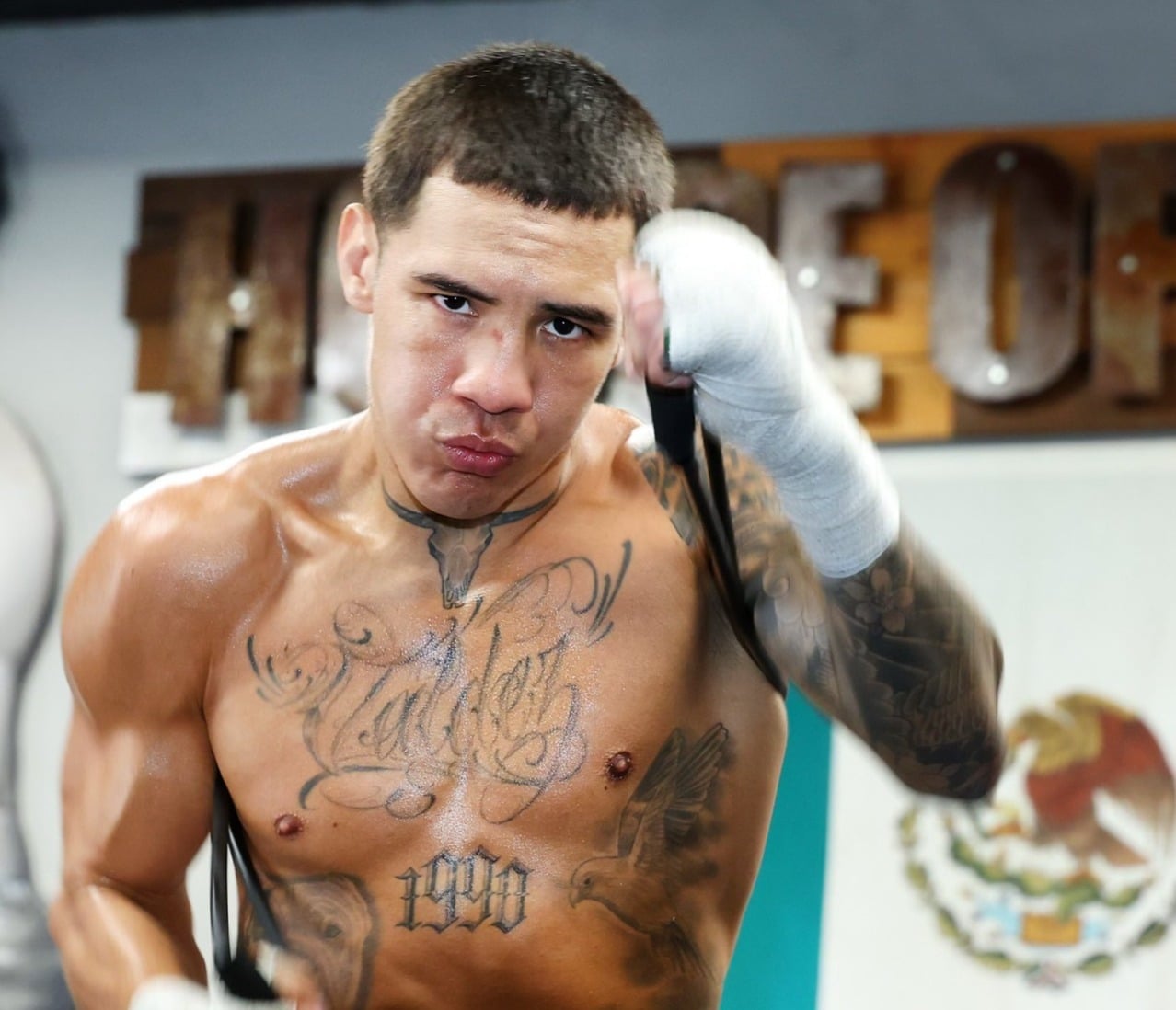 Oscar Valdez esta bien enfocado en su pelea de este sábado.