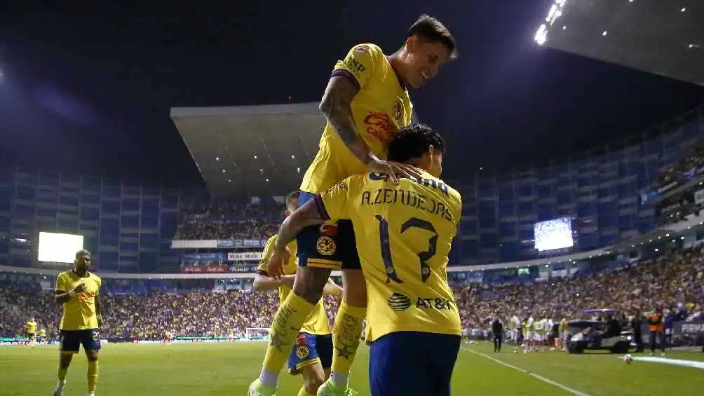 AMERICA CELEBRA EL GOL DEL TRIUNFO