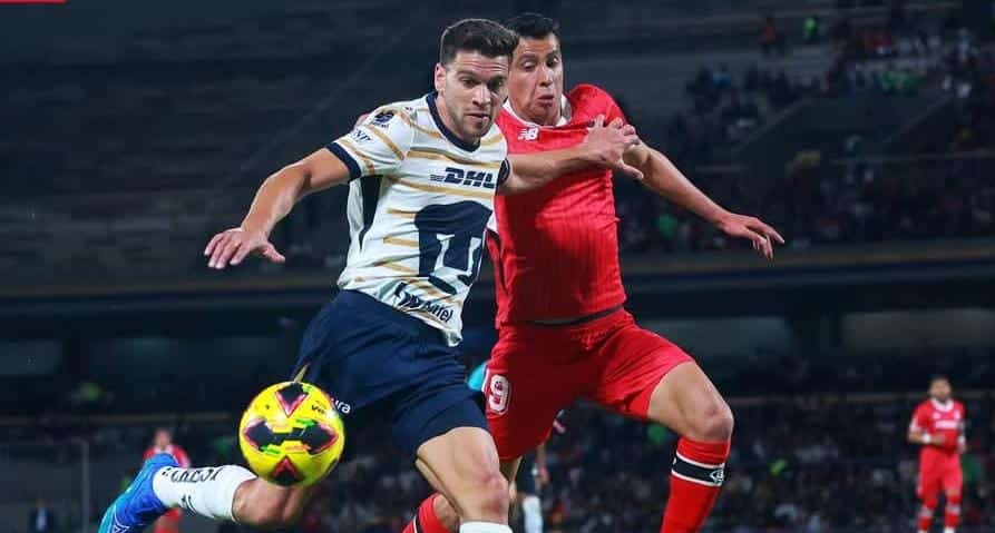 TOLUCA FC EMPATA FRENTE A PUMAS UNAM EN EL REGRESO DE ANTONIO MOHAMED A CIUDAD UNIVERSITARIA