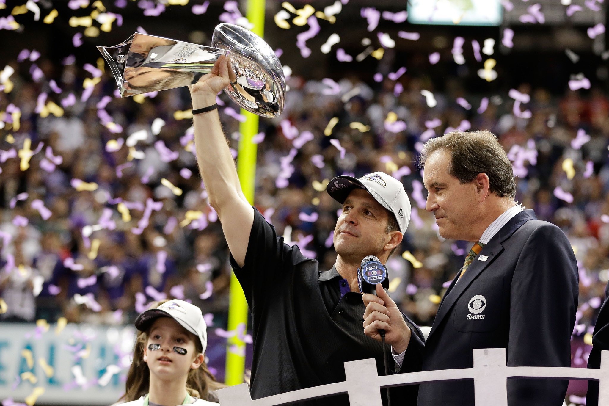 RAVENS NFL HARBAUGH SUPER BOWL