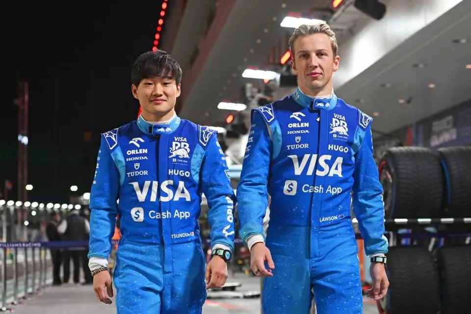 TSUNODA LAWSON F1 2025 RED BULL