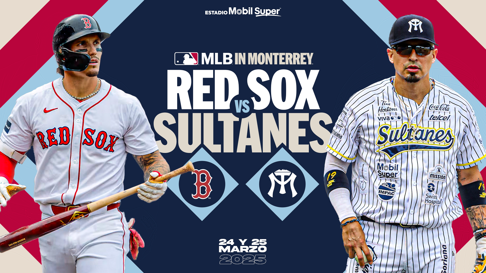 MEDIAS ROJAS CHOCARÁN ESTE LUNES ANTE SULTANES
