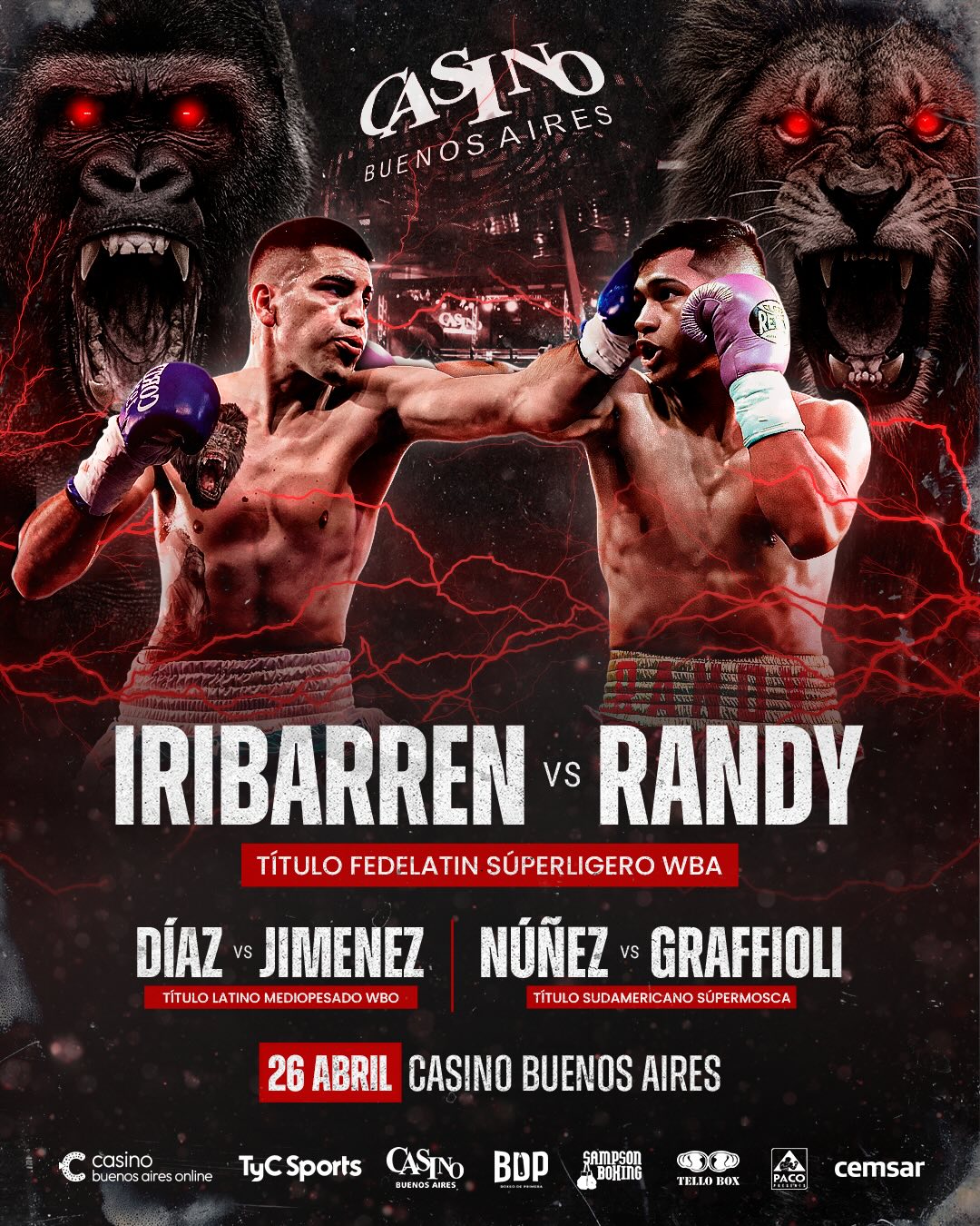 Buenos Aires se prepara para la batalla: Título Fedelatin WBA en juego.