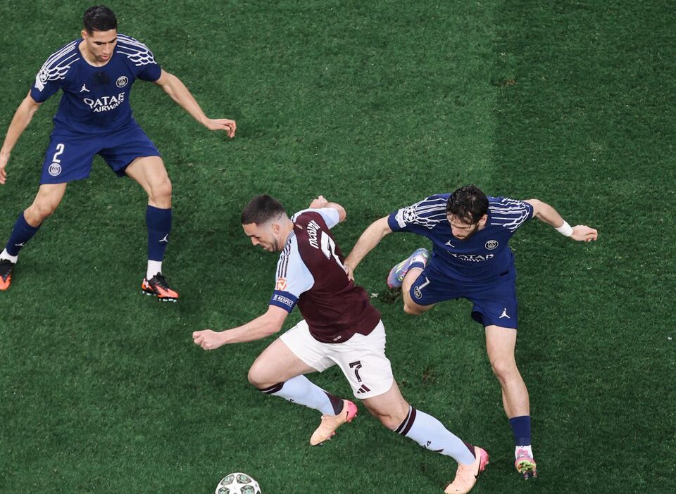 ASTON VILLA VS PSG CHAMPIONS LEAGUE 2025