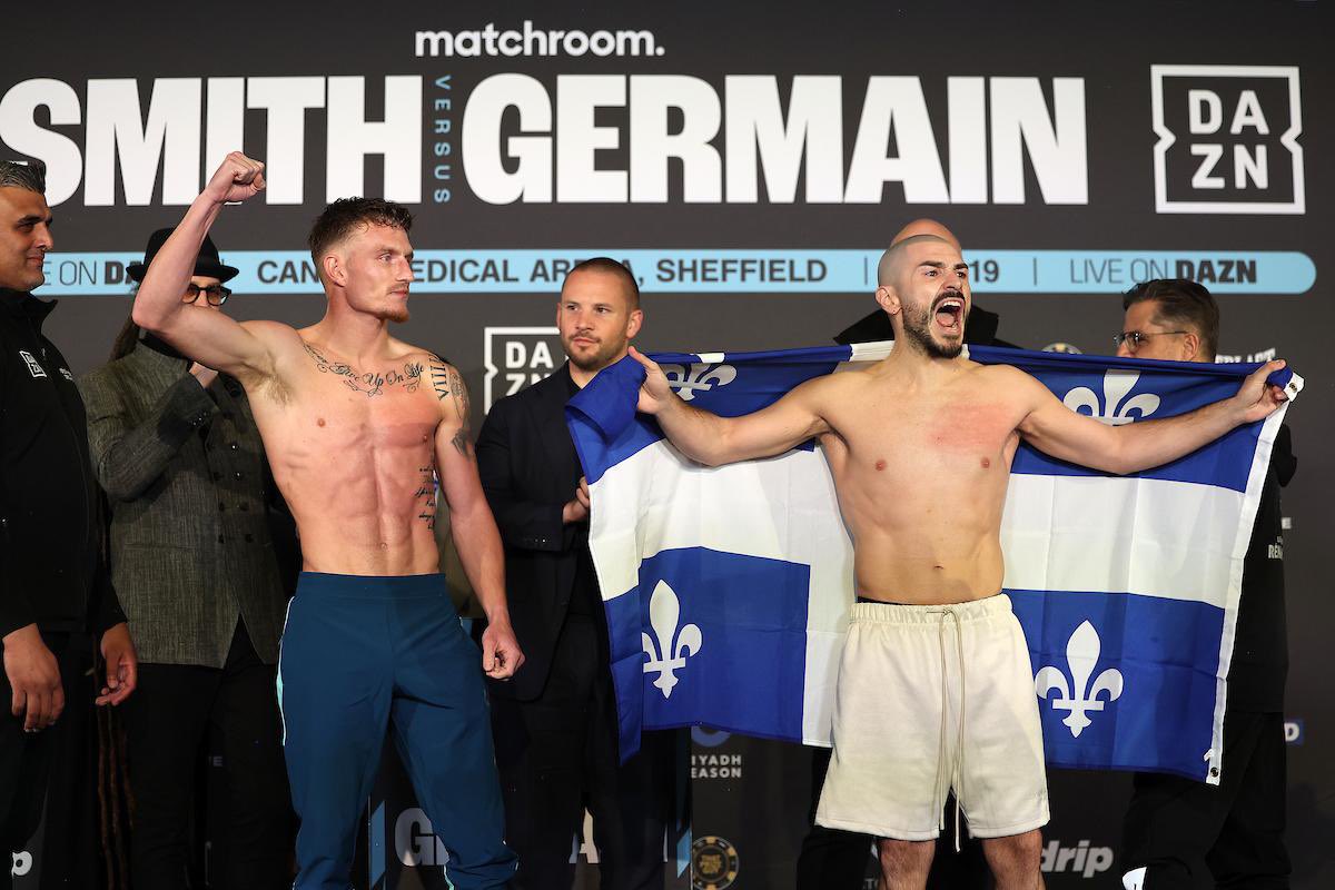 Dalton Smith y Mathieu Germain combatirán el sábado 19 de abril en el Canon Medical Arena, Shefield (Reino Unido).