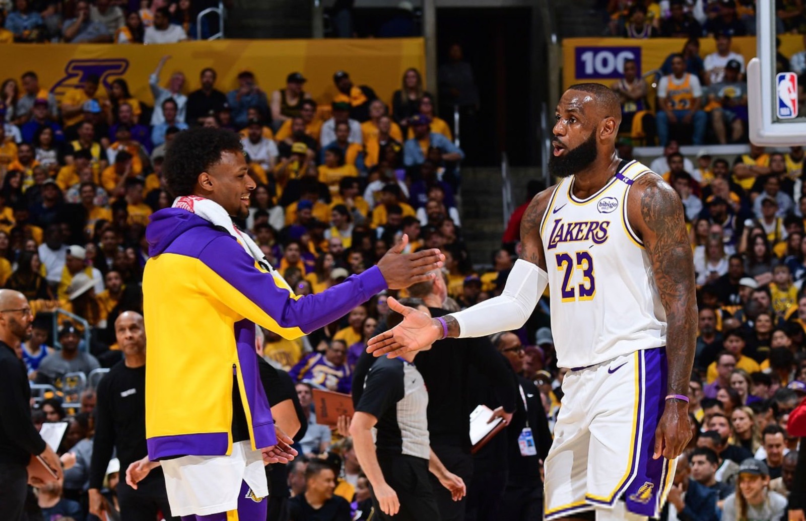 El futuro de Bronny James podría estar llegando rápidamente para el resto del mundo del baloncesto.